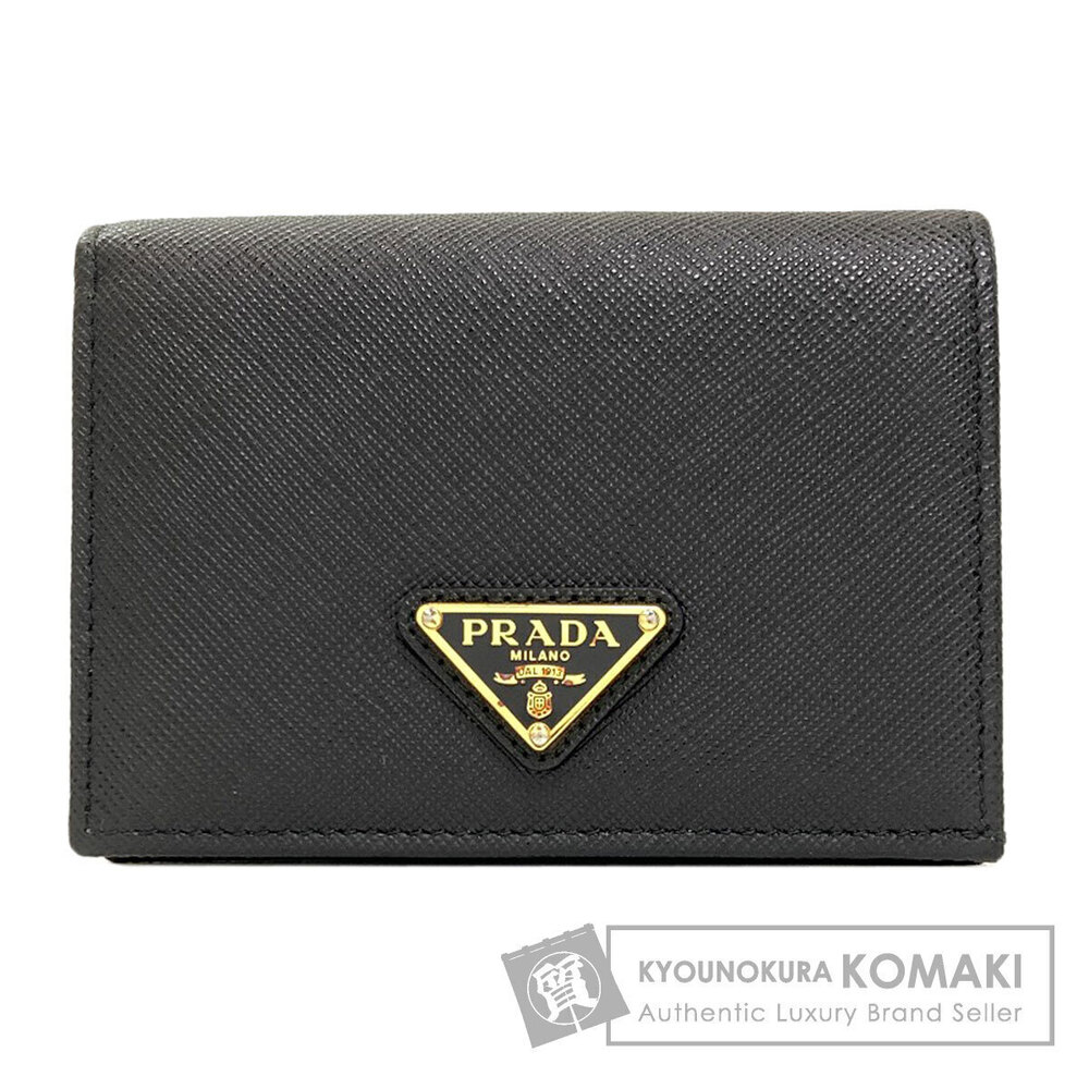 Prada bi fold wallet coin Saffiano leather